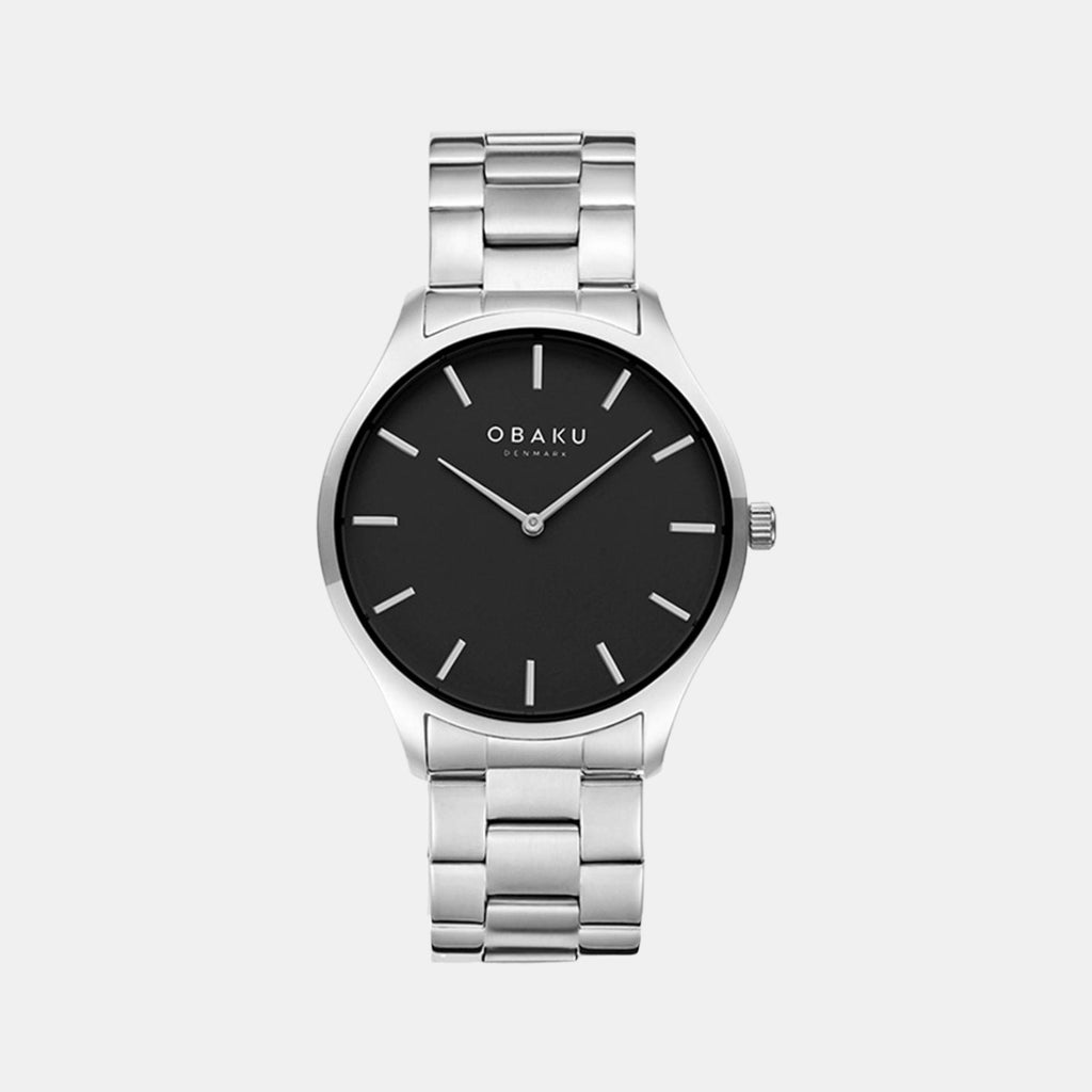 Obaku Round Black Analog watch
