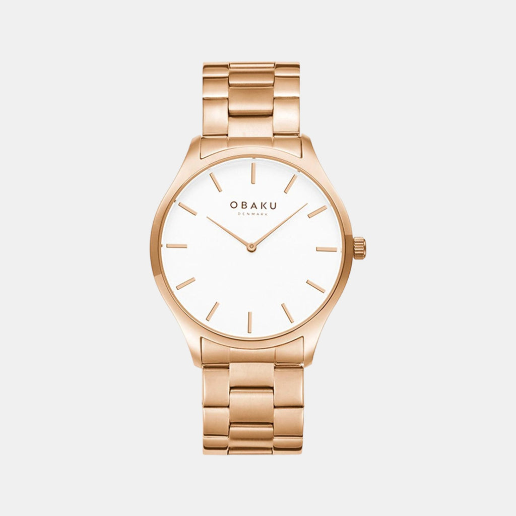 Obaku Round White Analog watch