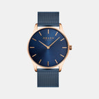 Obaku Round Blue Analog watch