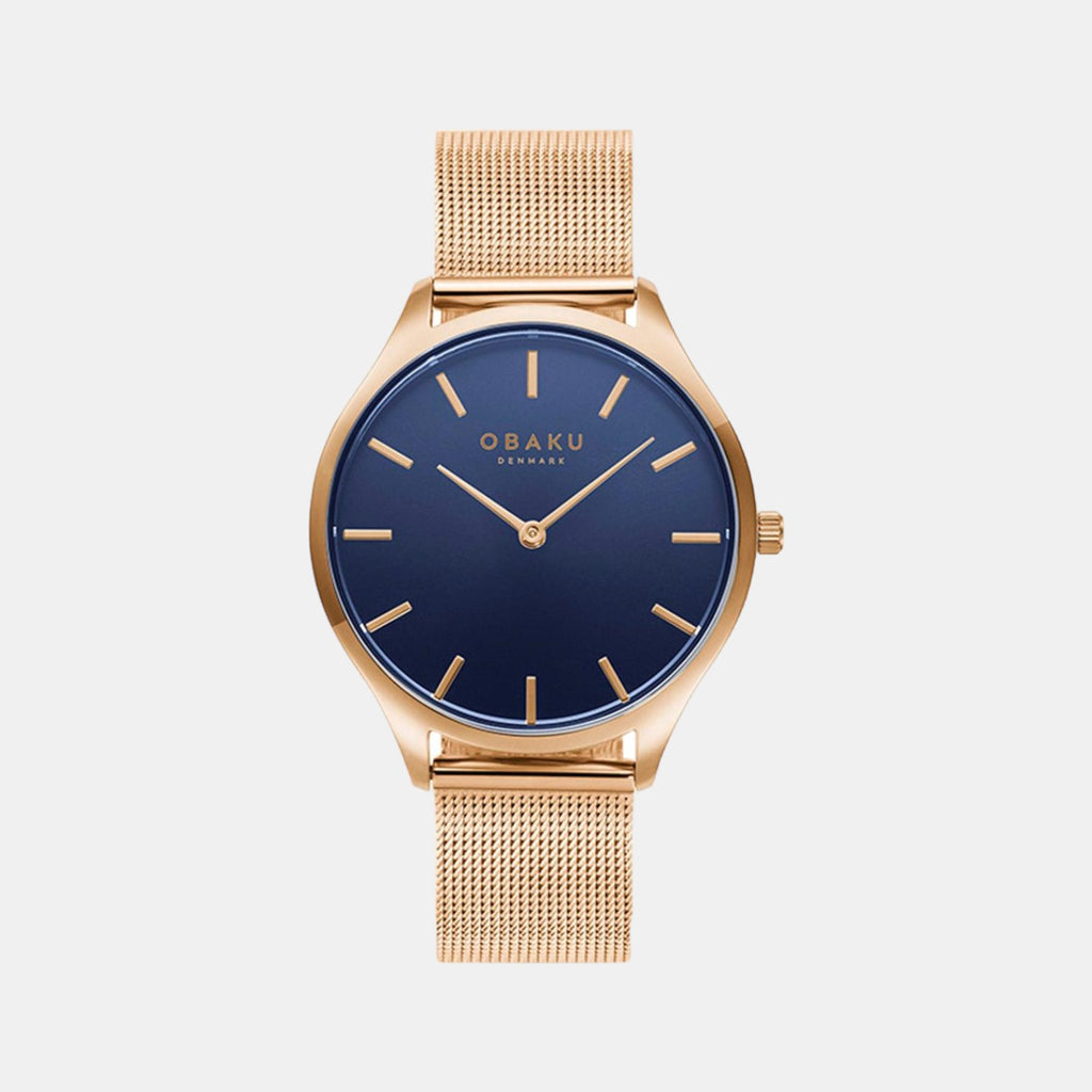 Obaku Round Blue Analog watch
