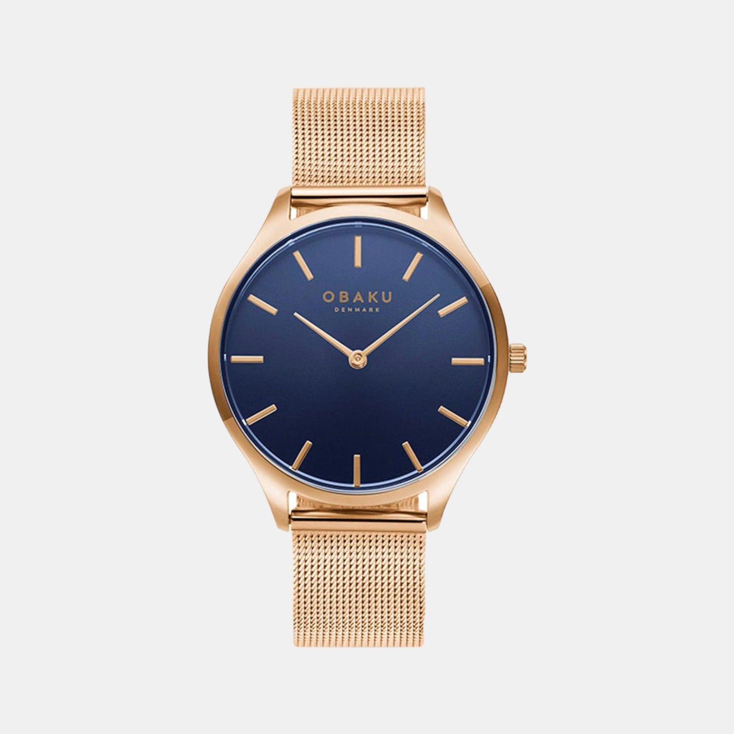 Obaku Round Blue Analog watch