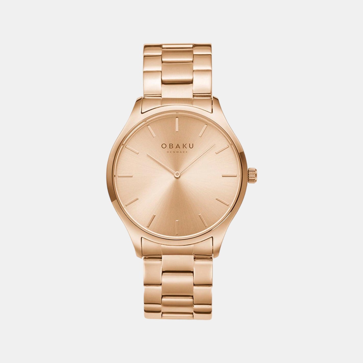 Obaku Round Rose Gold Analog watch