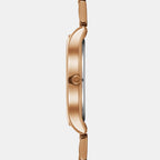 Obaku Men Round Rose Gold watch