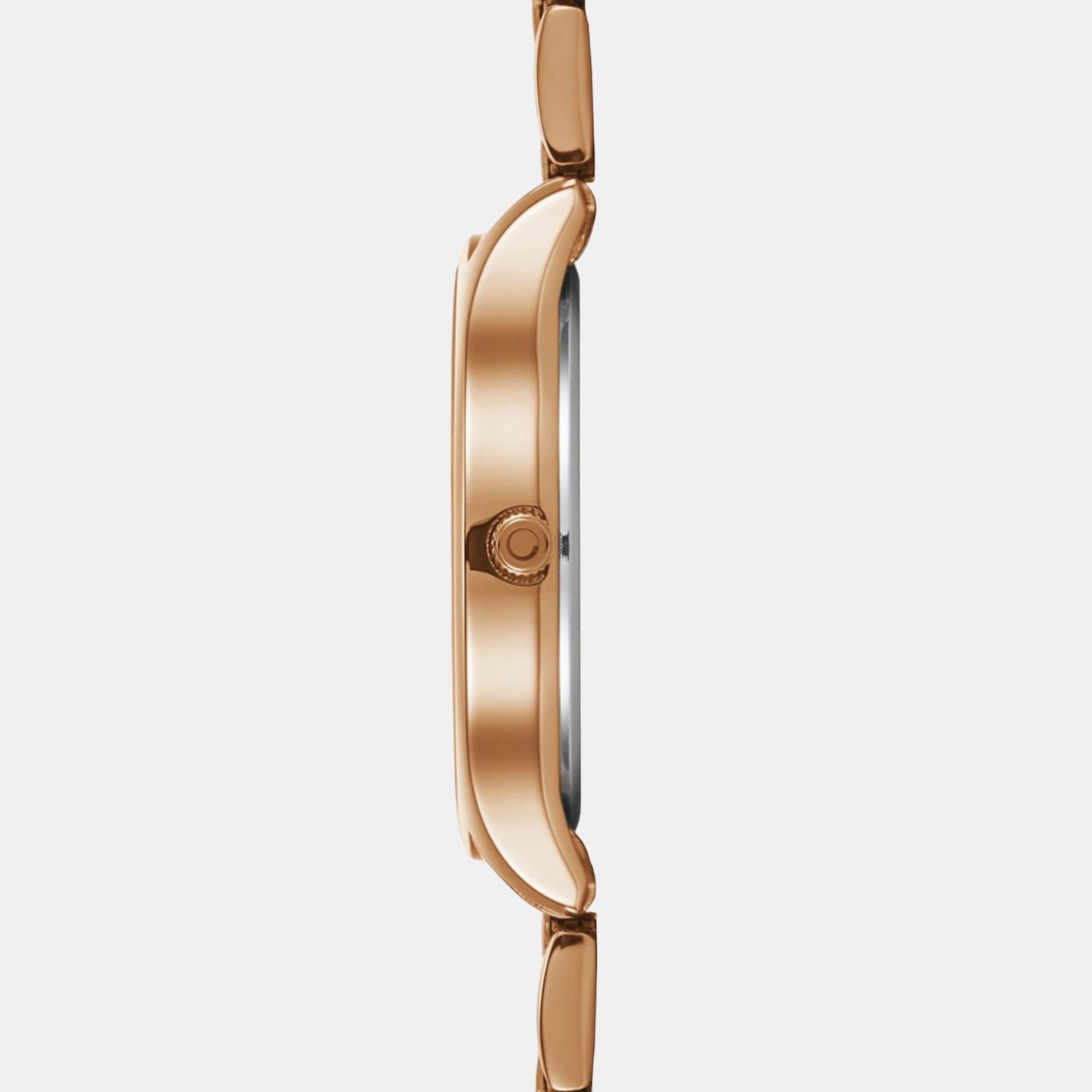 Obaku Men Round Rose Gold watch