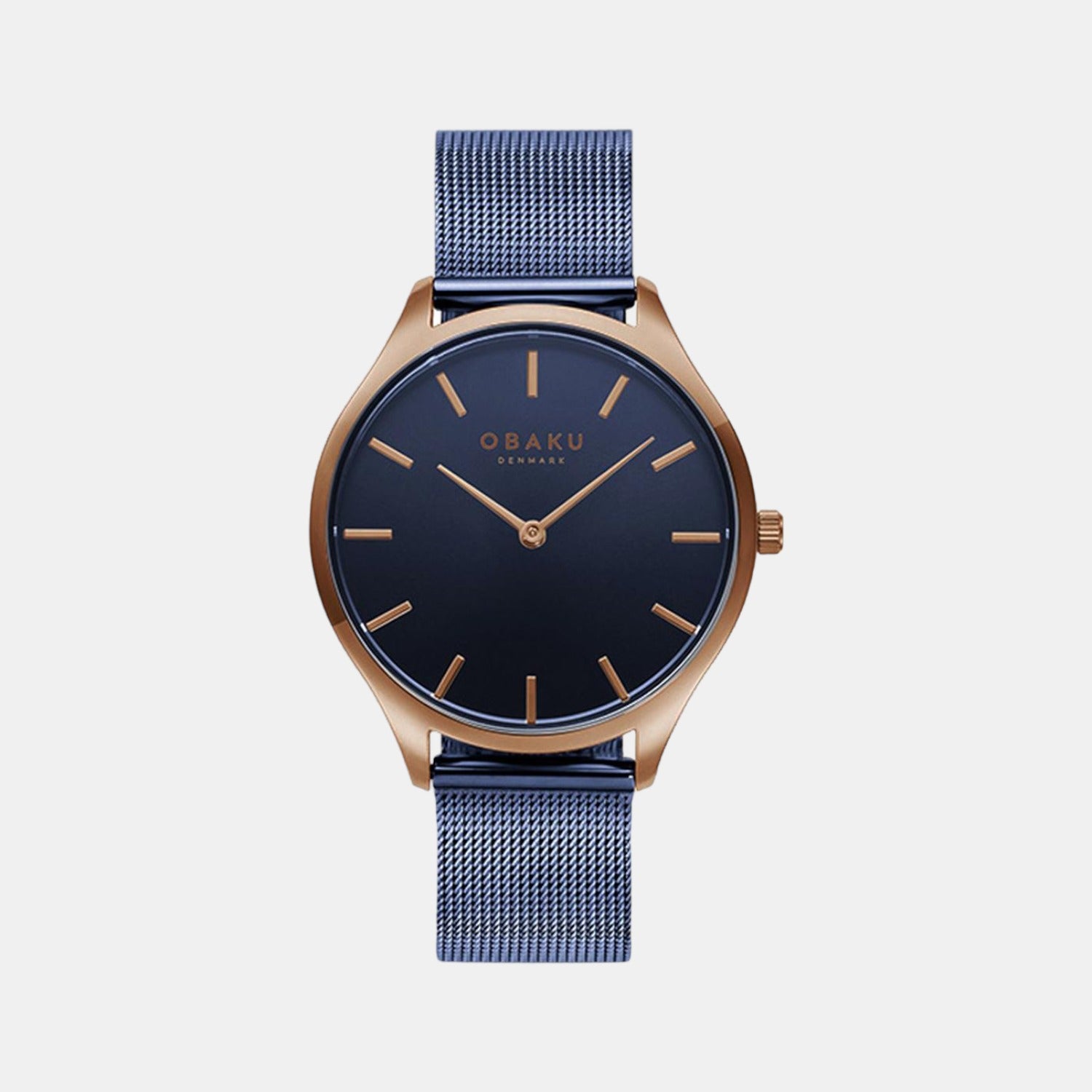 Obaku Round Blue Analog watch