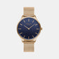 Female Blue Analog Stainless Steel Watch V260LXVLMV