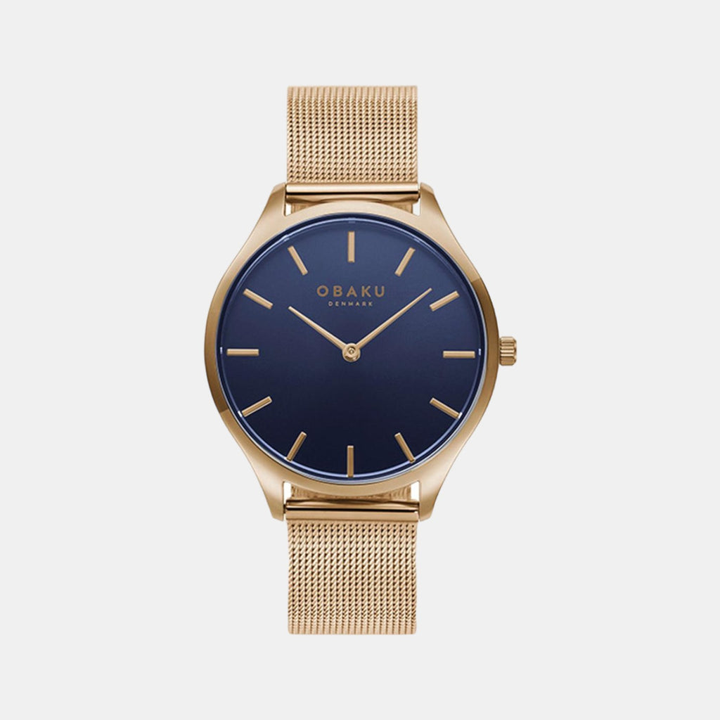 Obaku Round Blue Analog watch