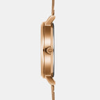 Obaku Women Round Rose Gold watch