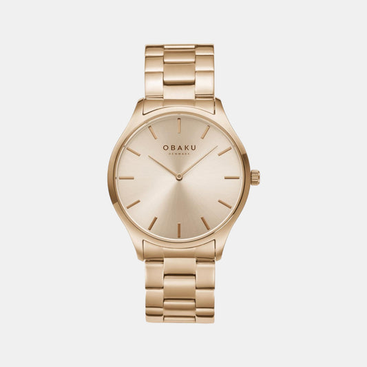 Female Rose Gold Analog Stainless Steel Watch V260LXVVSV