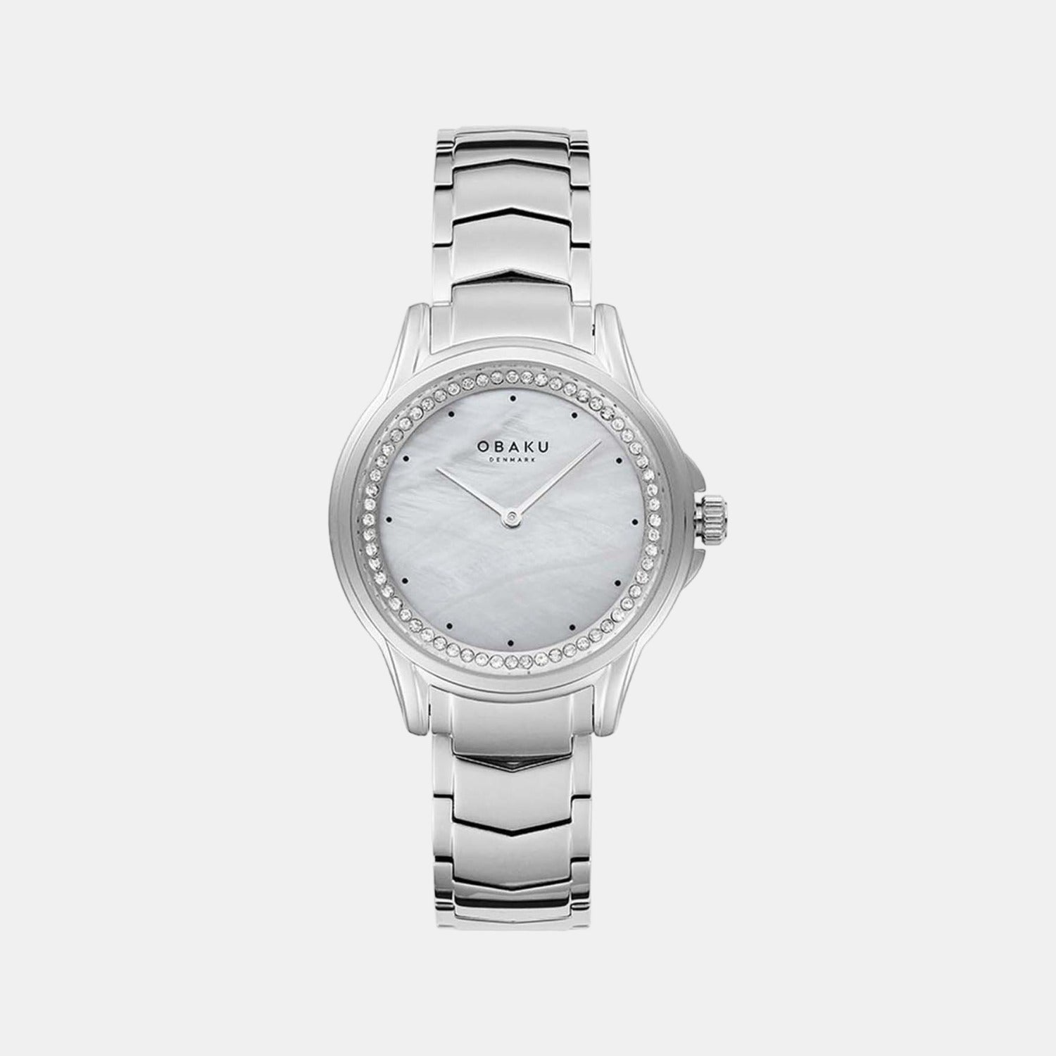 Female Grey Analog Stainless Steel Watch V261LECJSC