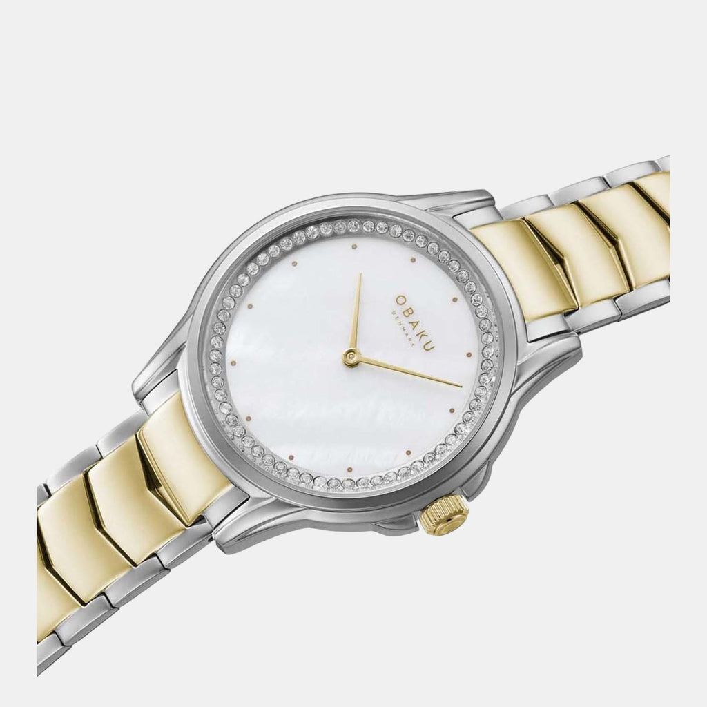 Obaku Women Round White watch