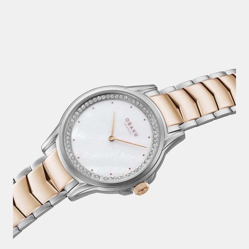 Obaku Women Round White watch