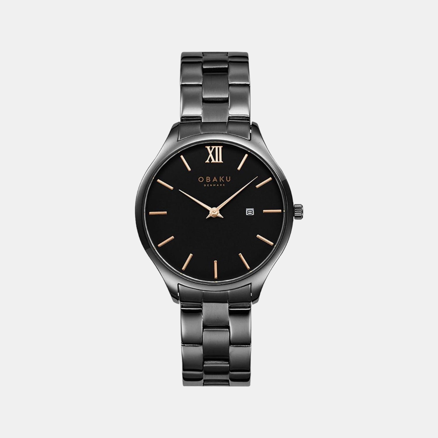 Obaku Round Black Analog watch