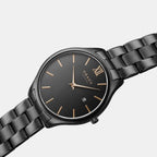Obaku Men Round Black watch