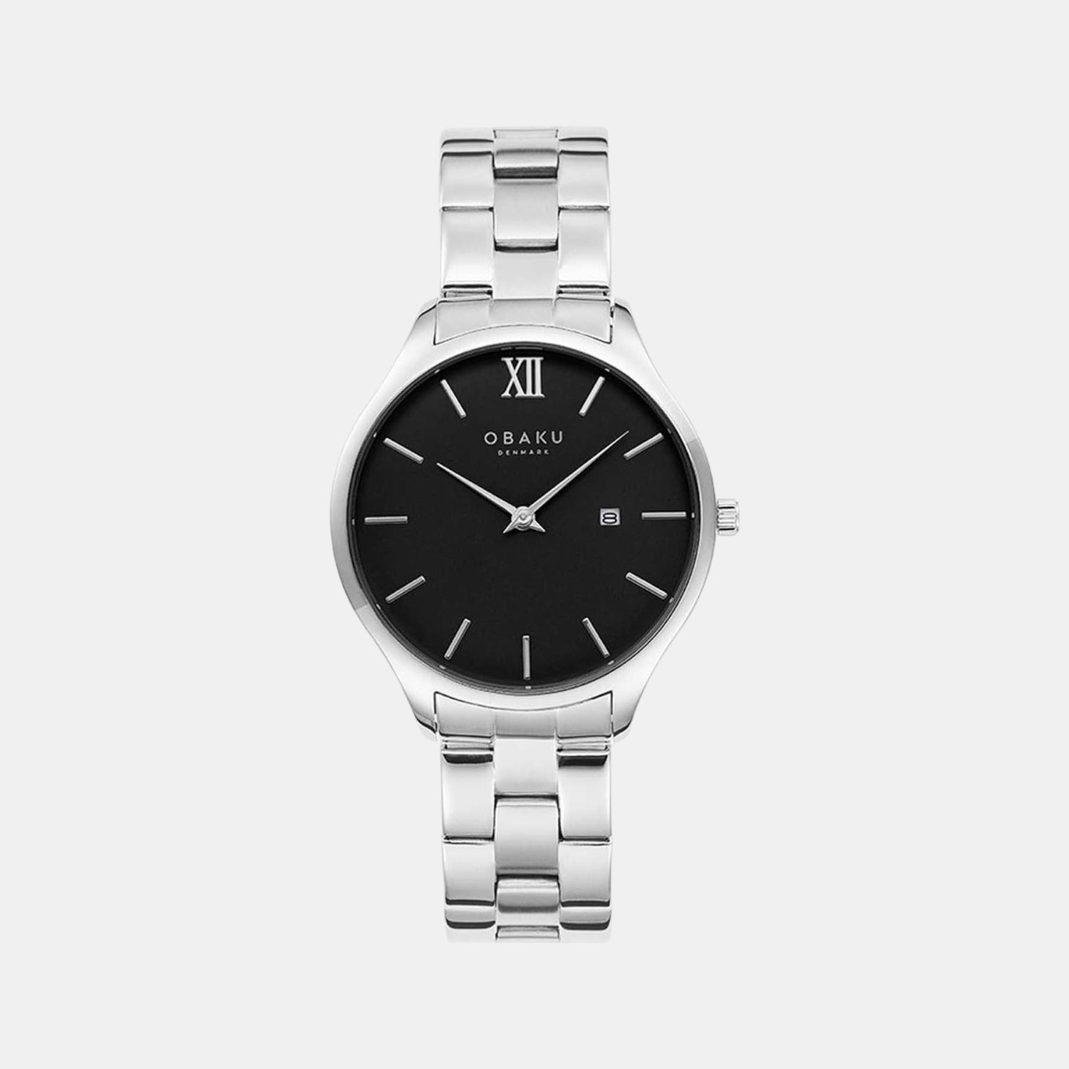 Obaku Round Black Analog watch