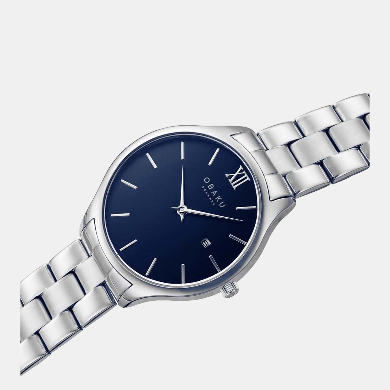 Obaku Men Round Blue watch