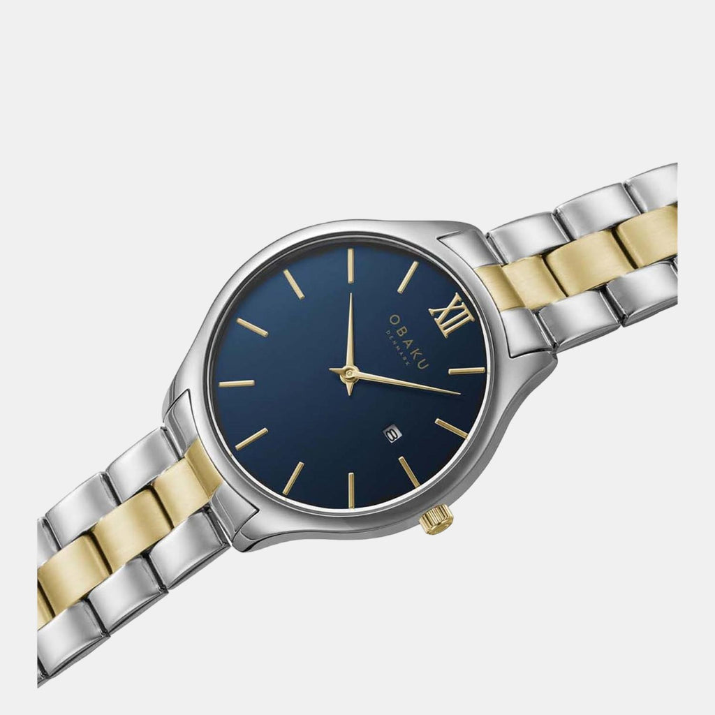 Obaku Men Round Blue watch