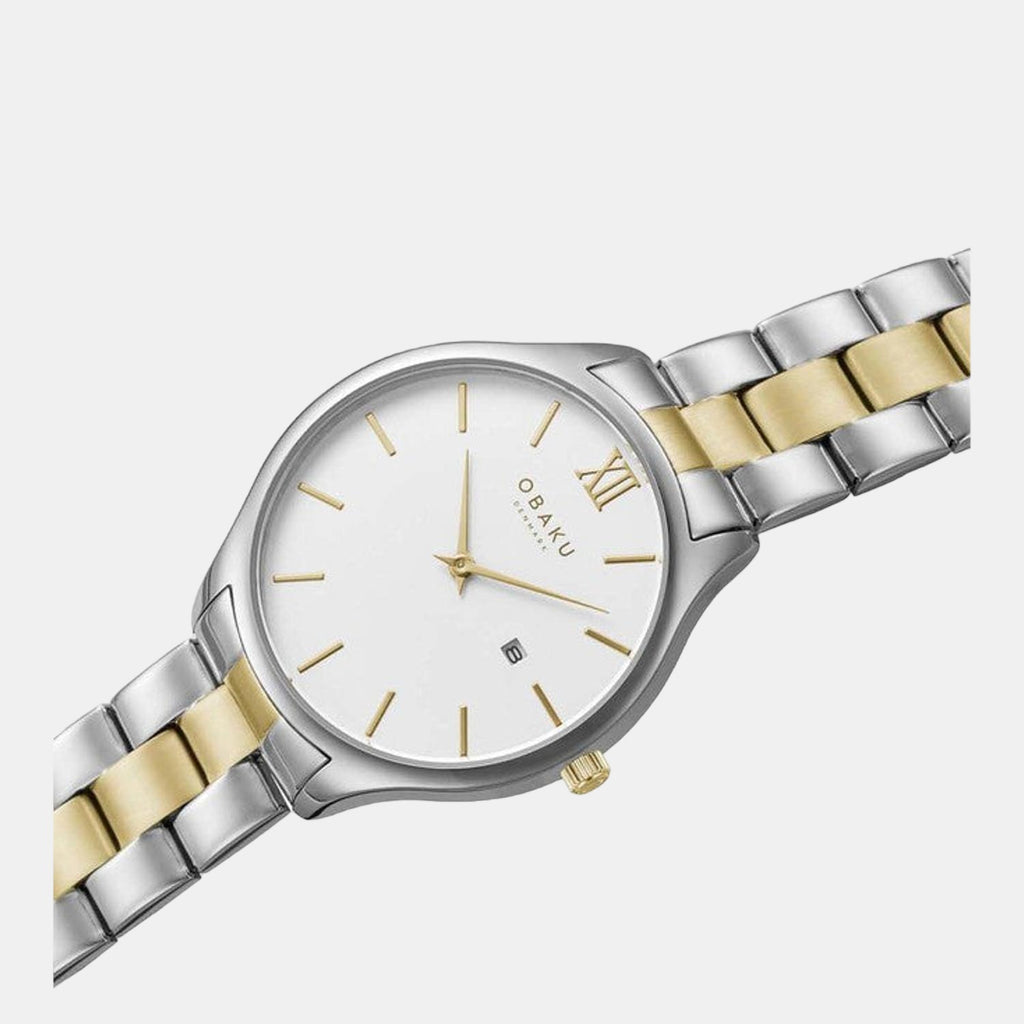 Obaku Women Round Silver watch