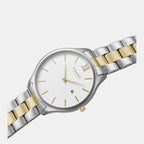 Obaku Women Round Silver watch
