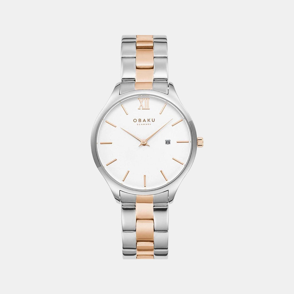 Obaku Round Silver Analog watch