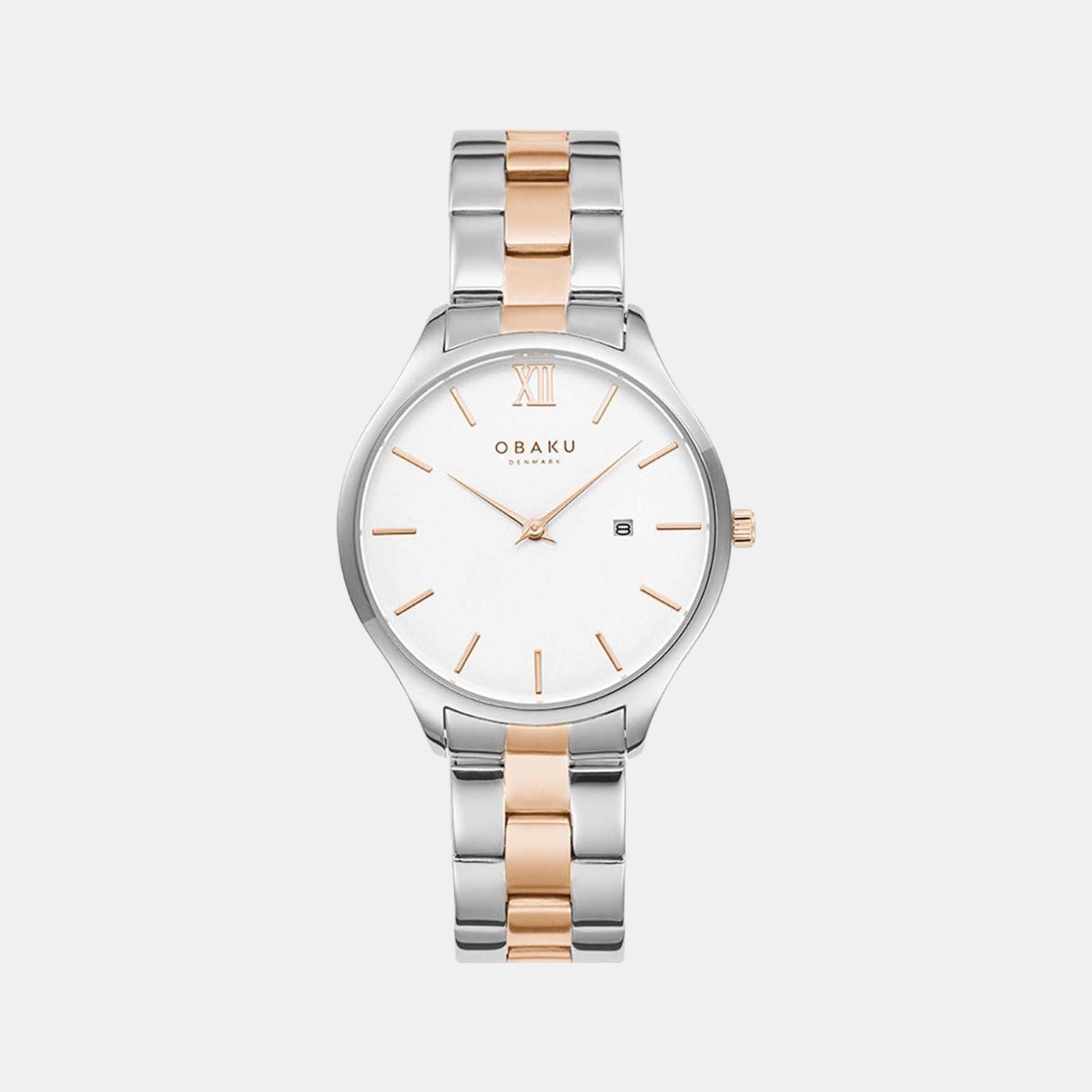 Obaku Round Silver Analog watch