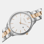 Obaku Women Round Silver watch