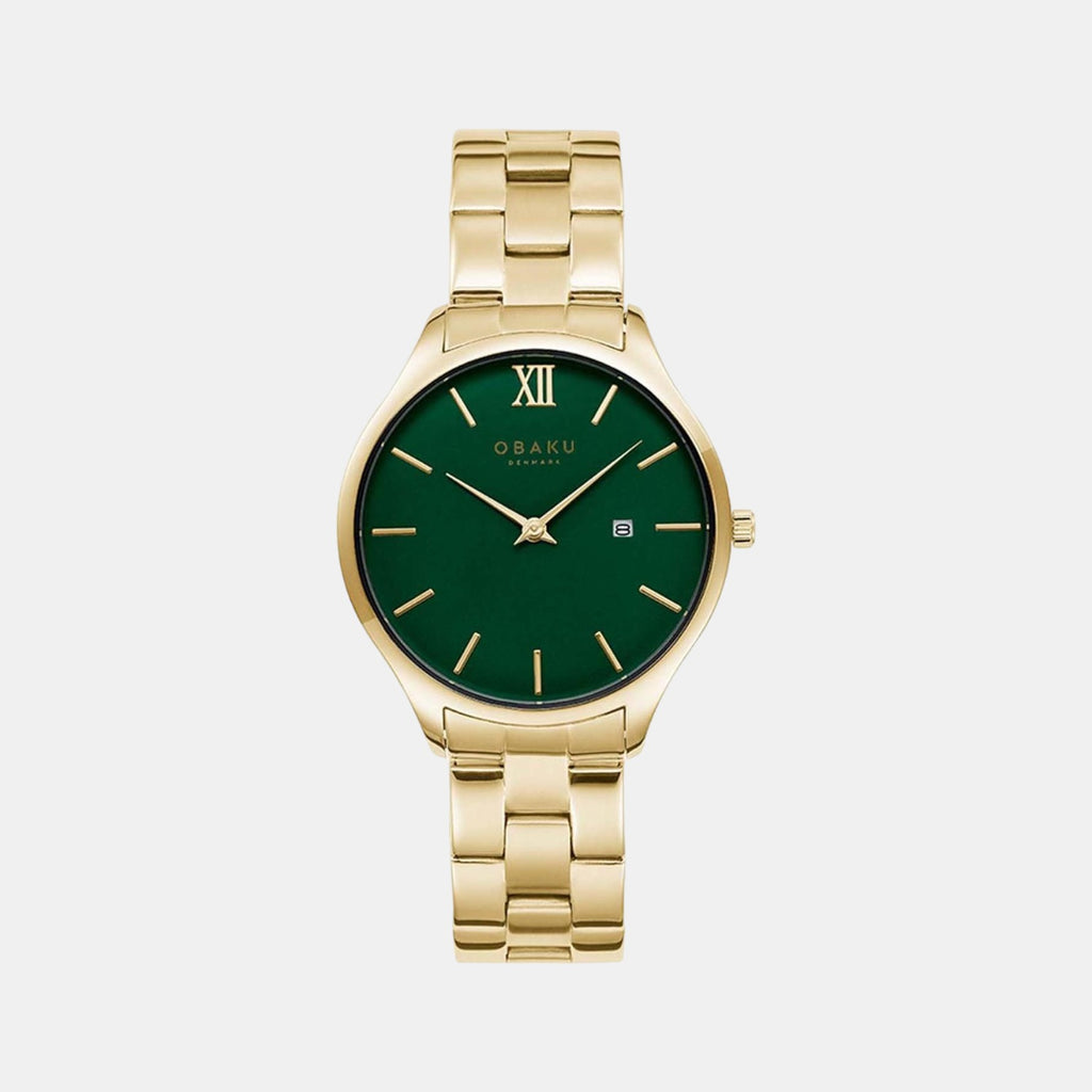 Obaku Round Green Analog watch