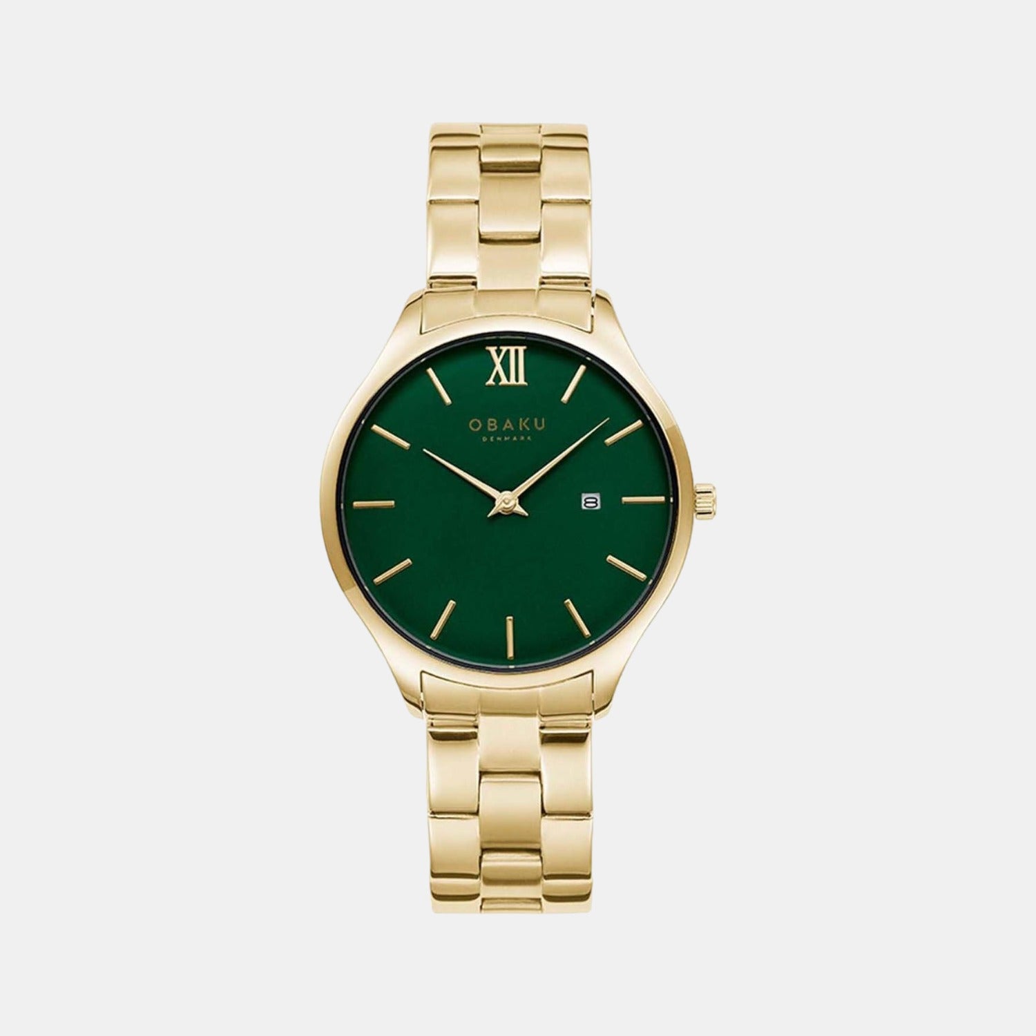 Obaku Round Green Analog watch