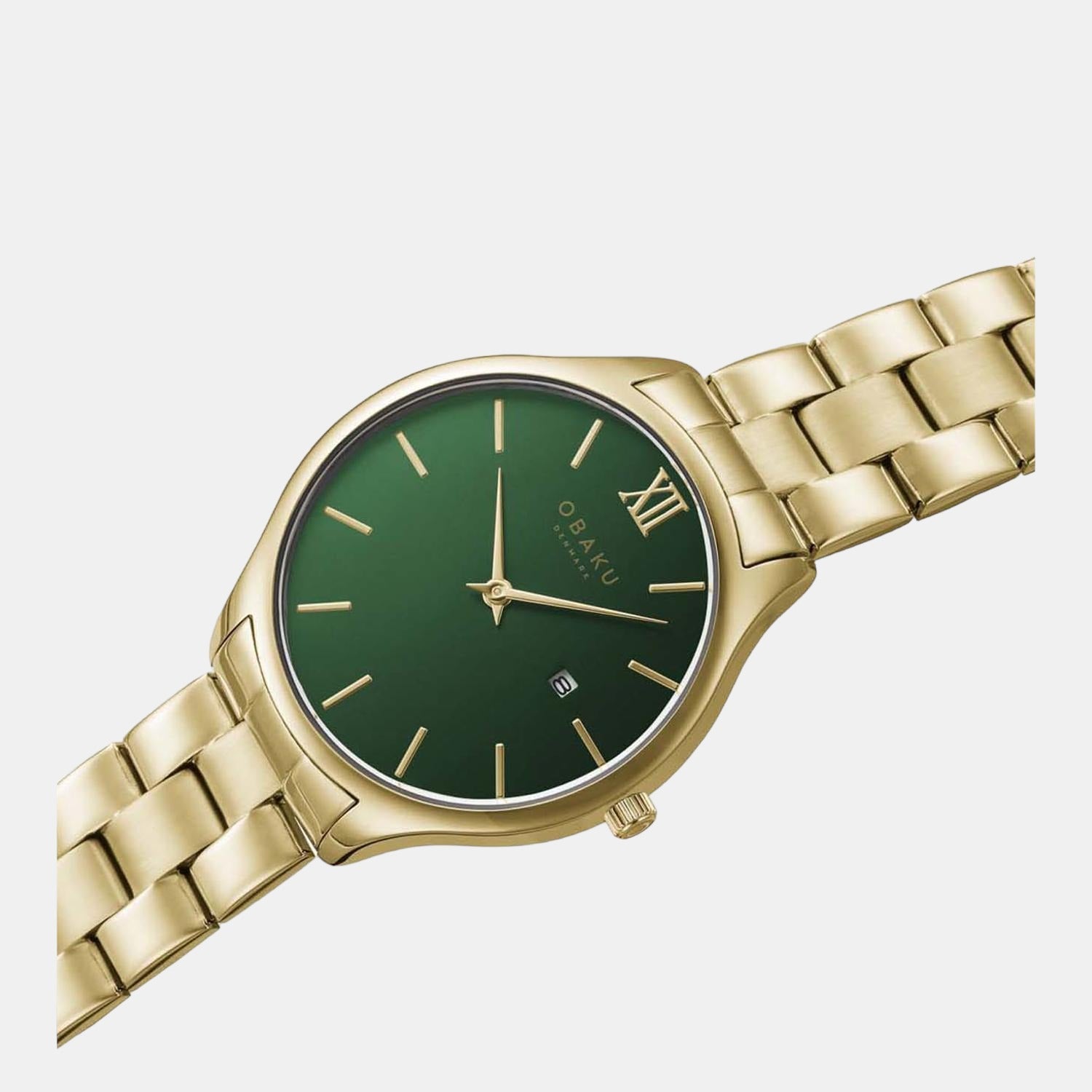 Obaku Women Round Green watch