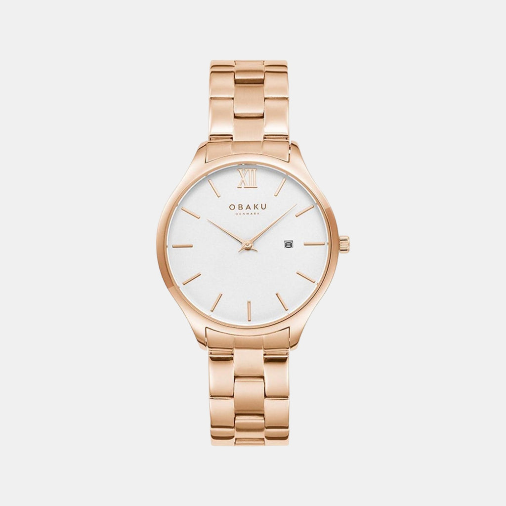 Obaku Round White Analog watch