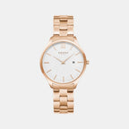 Obaku Round White Analog watch