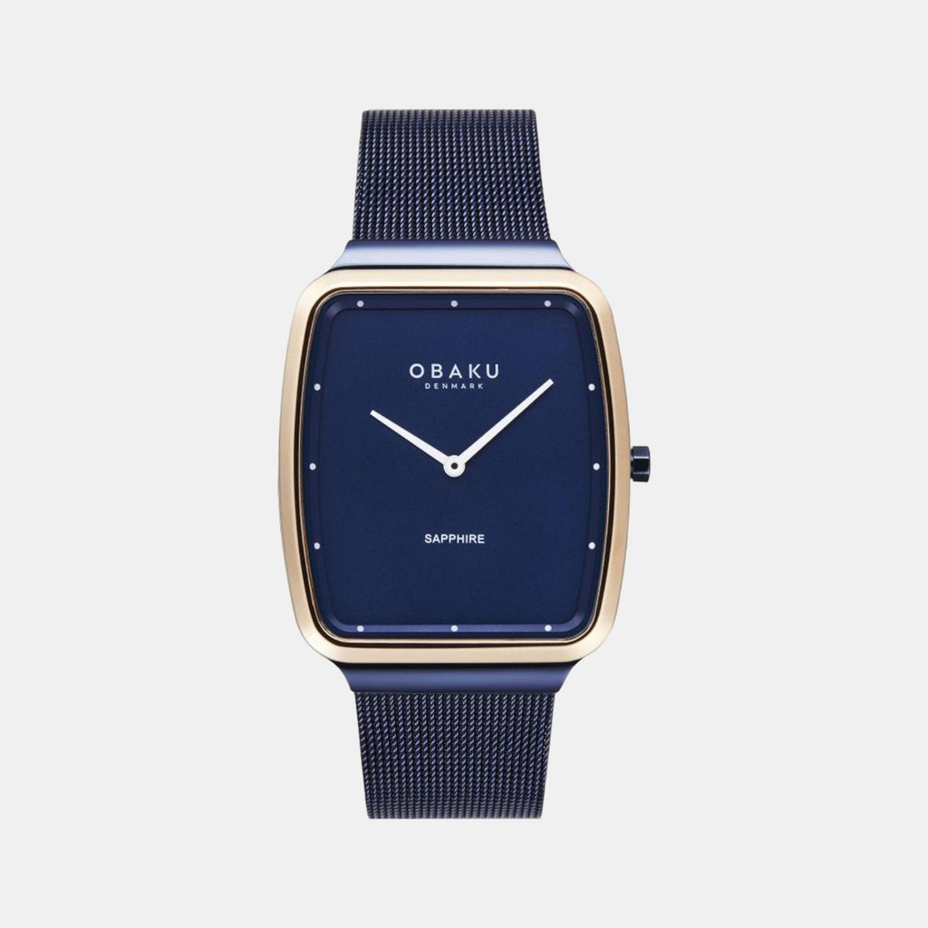 Obaku Rectangular Blue Analog watch