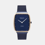 Obaku Rectangular Blue Analog watch