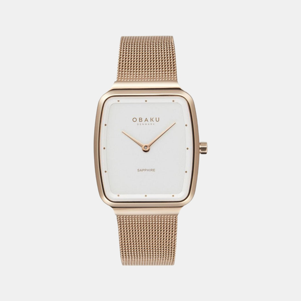 Obaku Round Silver Analog watch