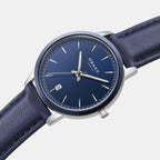 Obaku Leather Blue watch