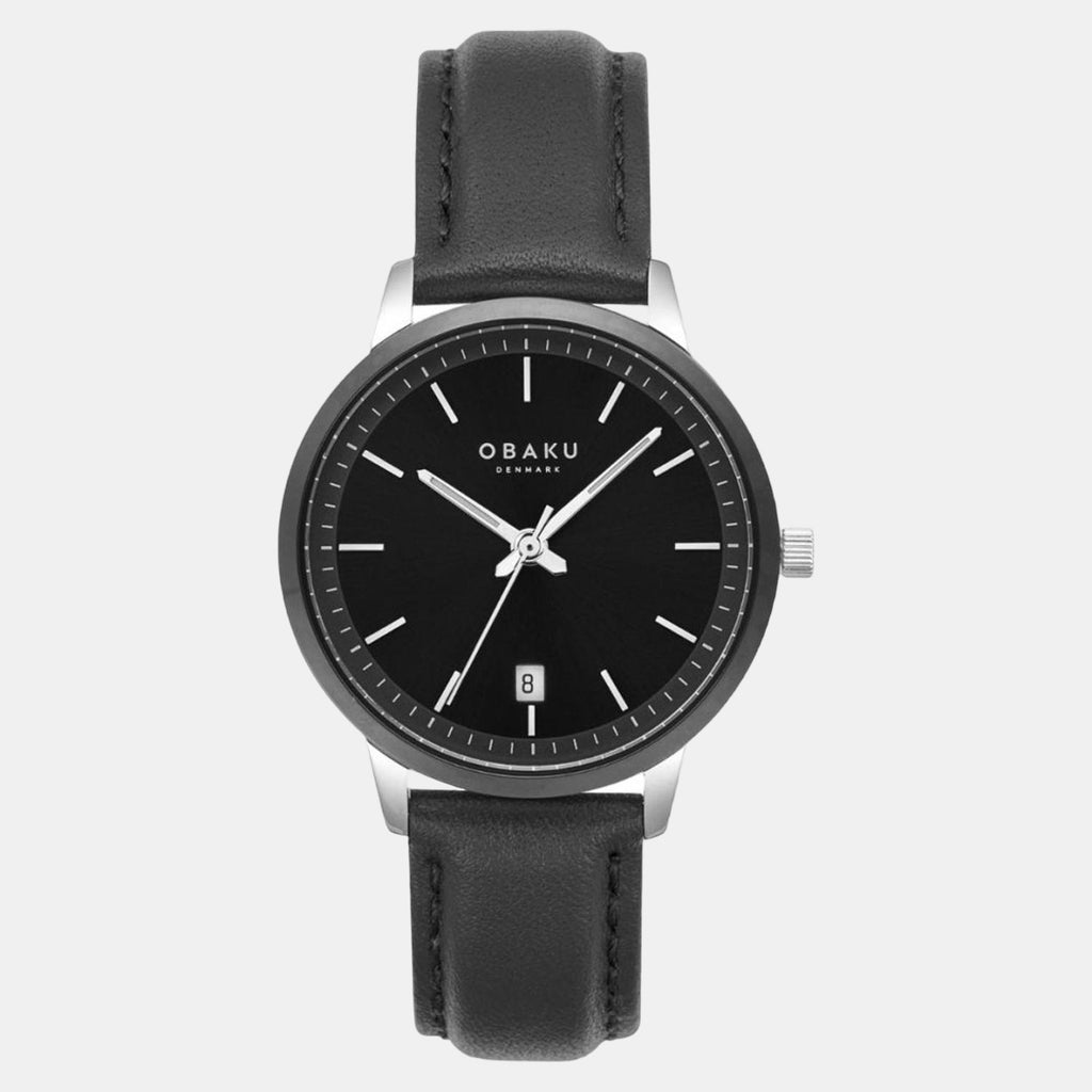 Obaku Round Black Analog watch