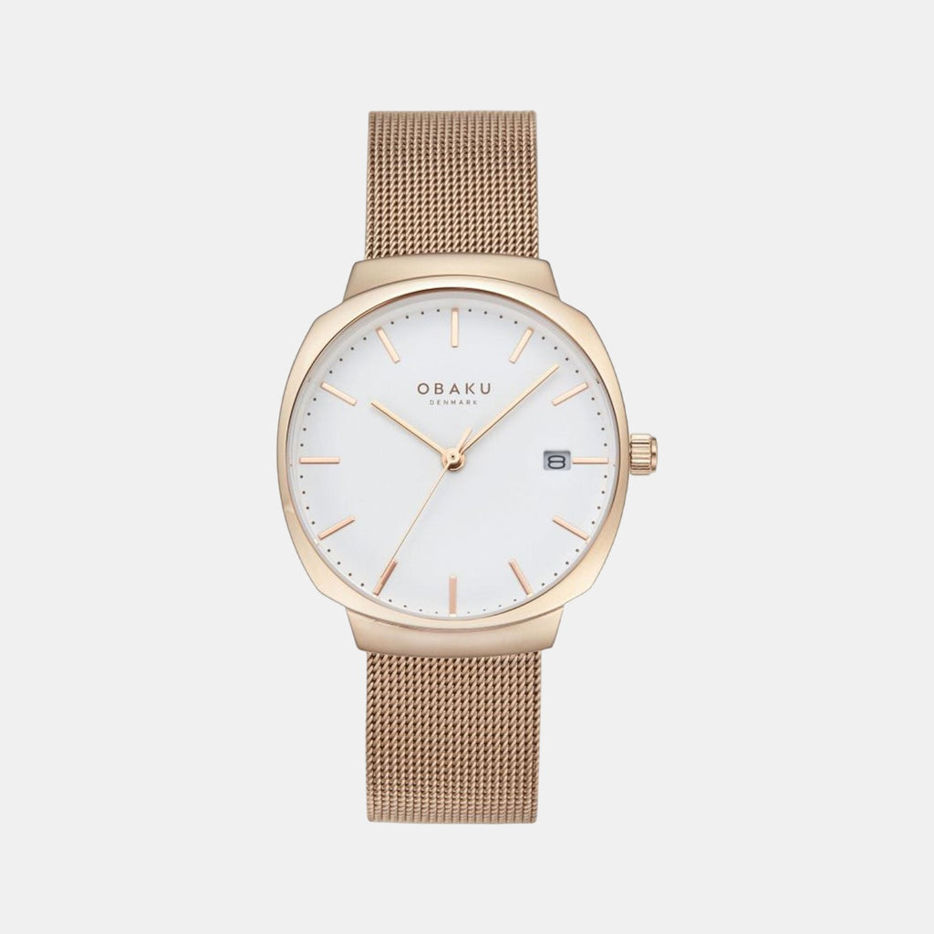 Obaku Round White Analog watch