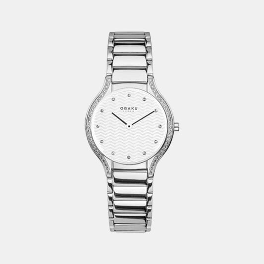 Female Silver Analog Stainless Steel Watch V276LECISC