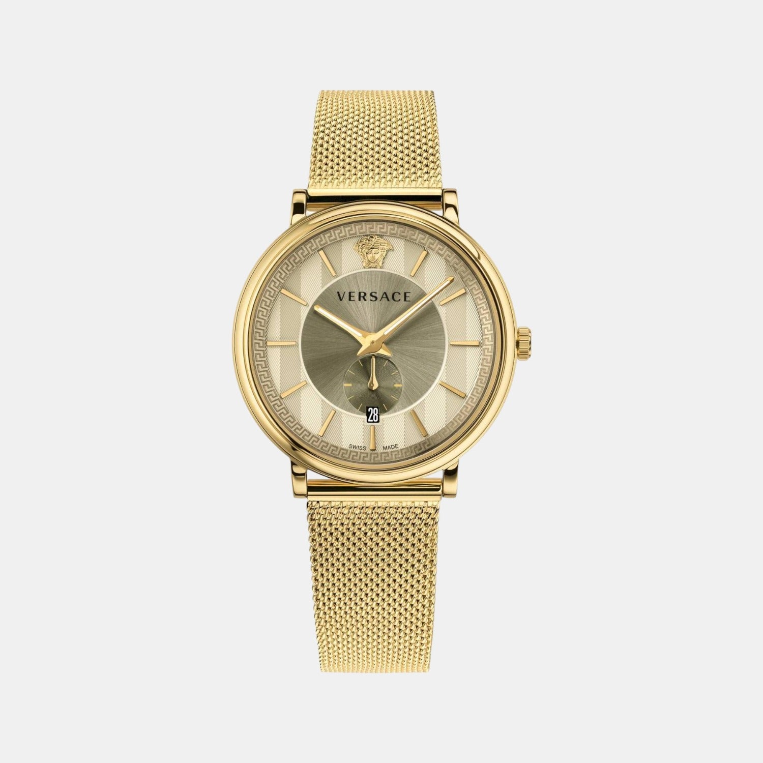 Male Gold Analog Stainless Steel Watch VBQ070017