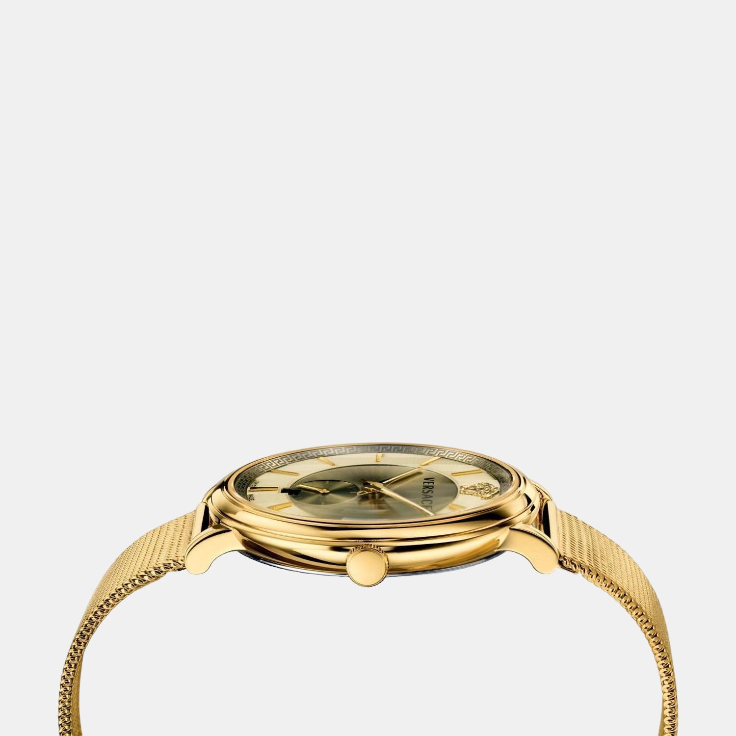 Versace Men Round Gold watch