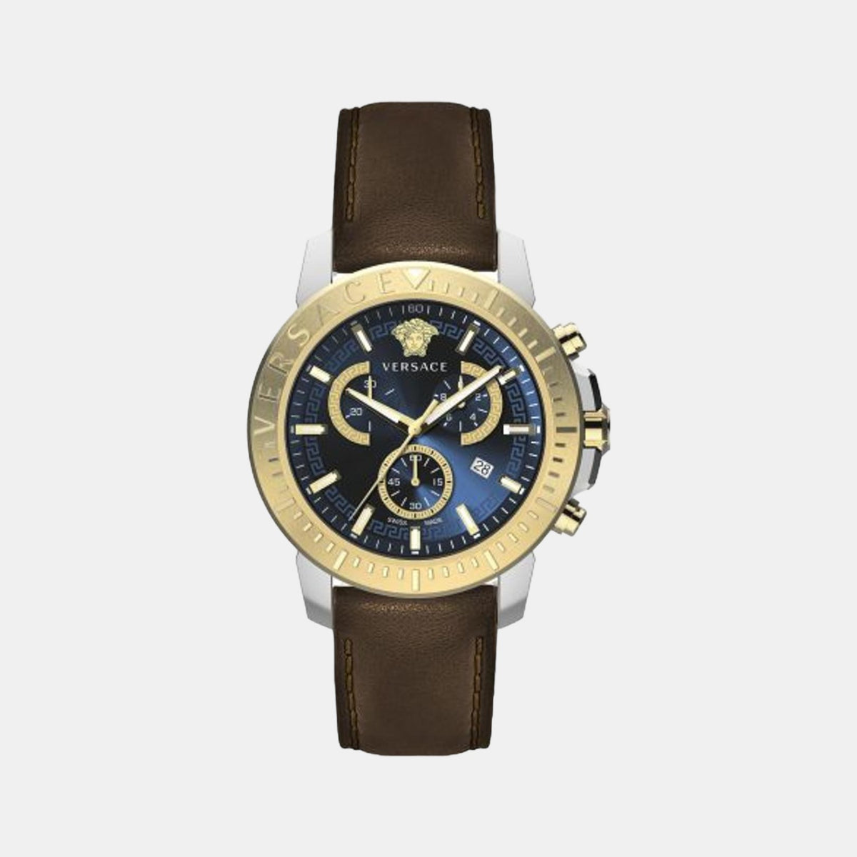 Versace Round Blue Chronograph watch