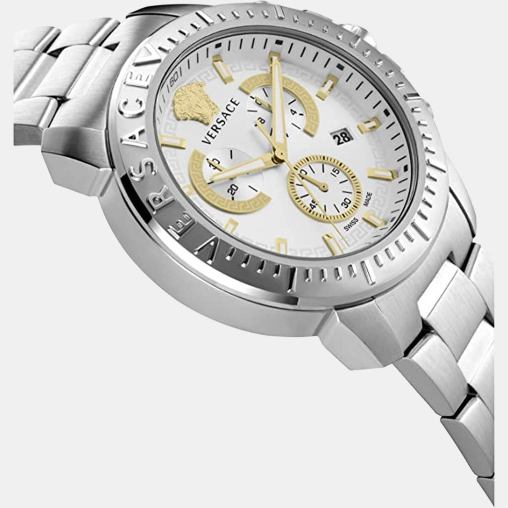 Versace Men Round White watch