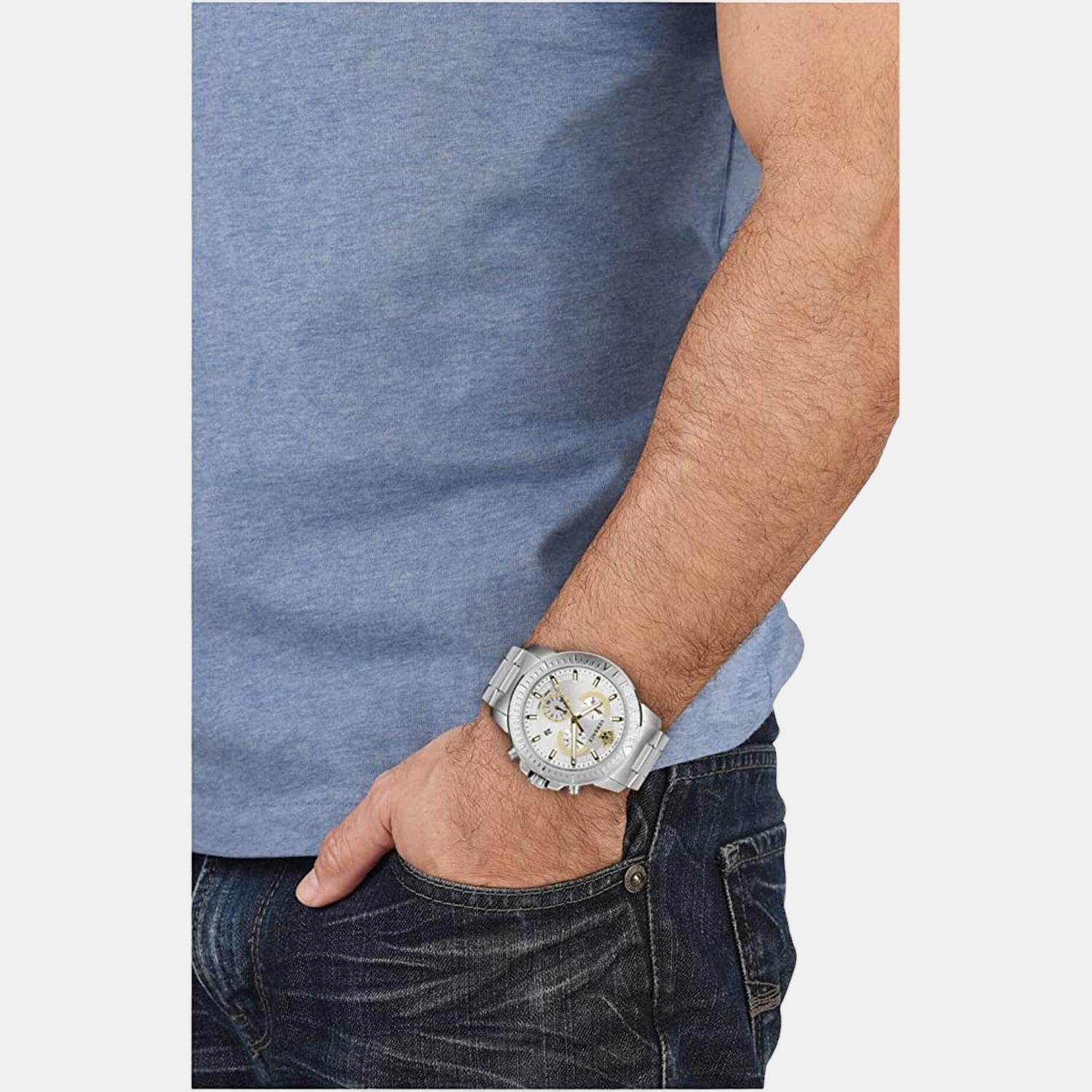 Versace Stainless Steel Round watch