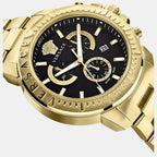 Versace Men Round Black watch