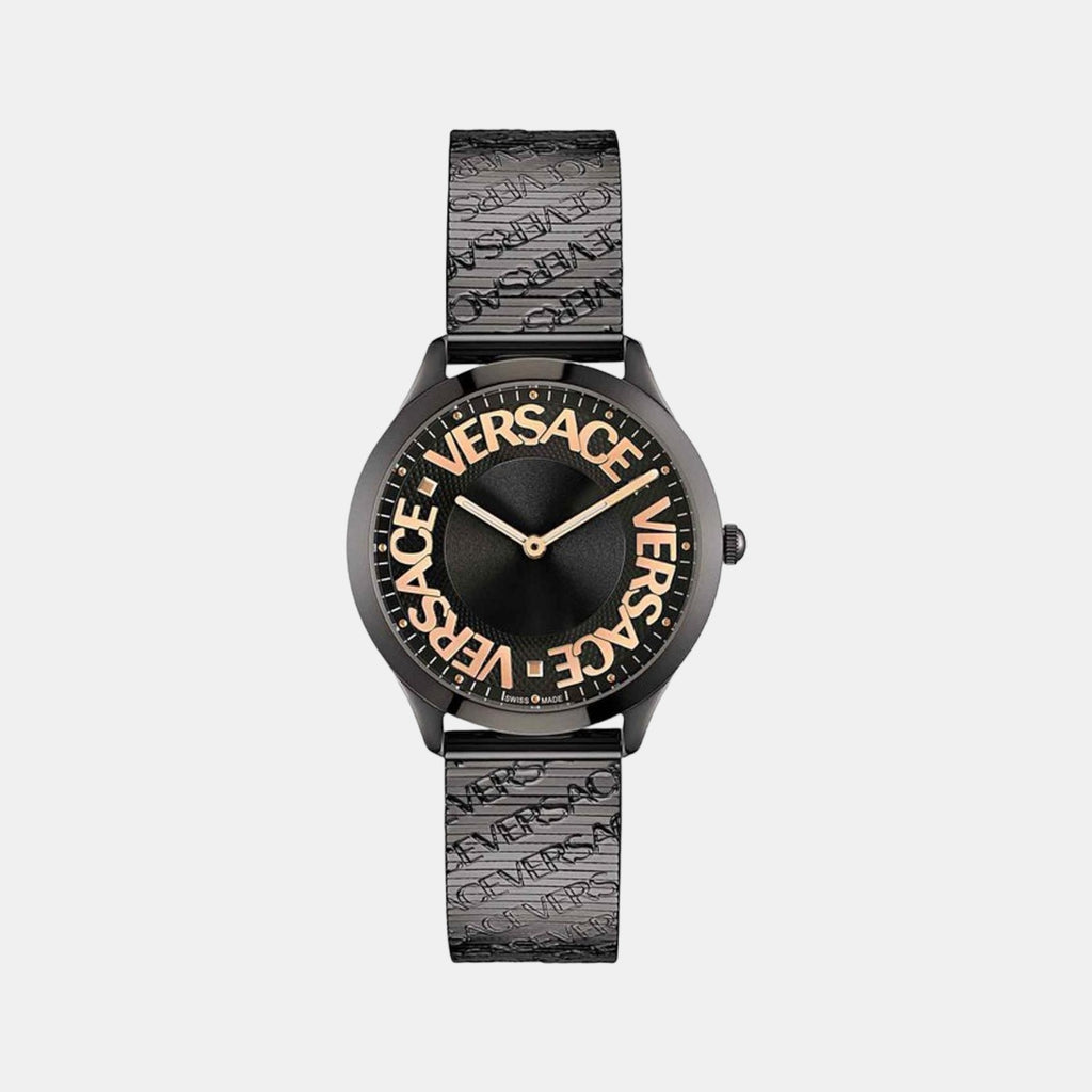 Versace Round Black Analog watch