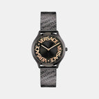 Versace Round Black Analog watch