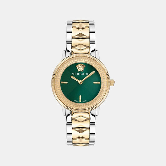 Female Green Analog Stainless Steel Watch VE2P00522
