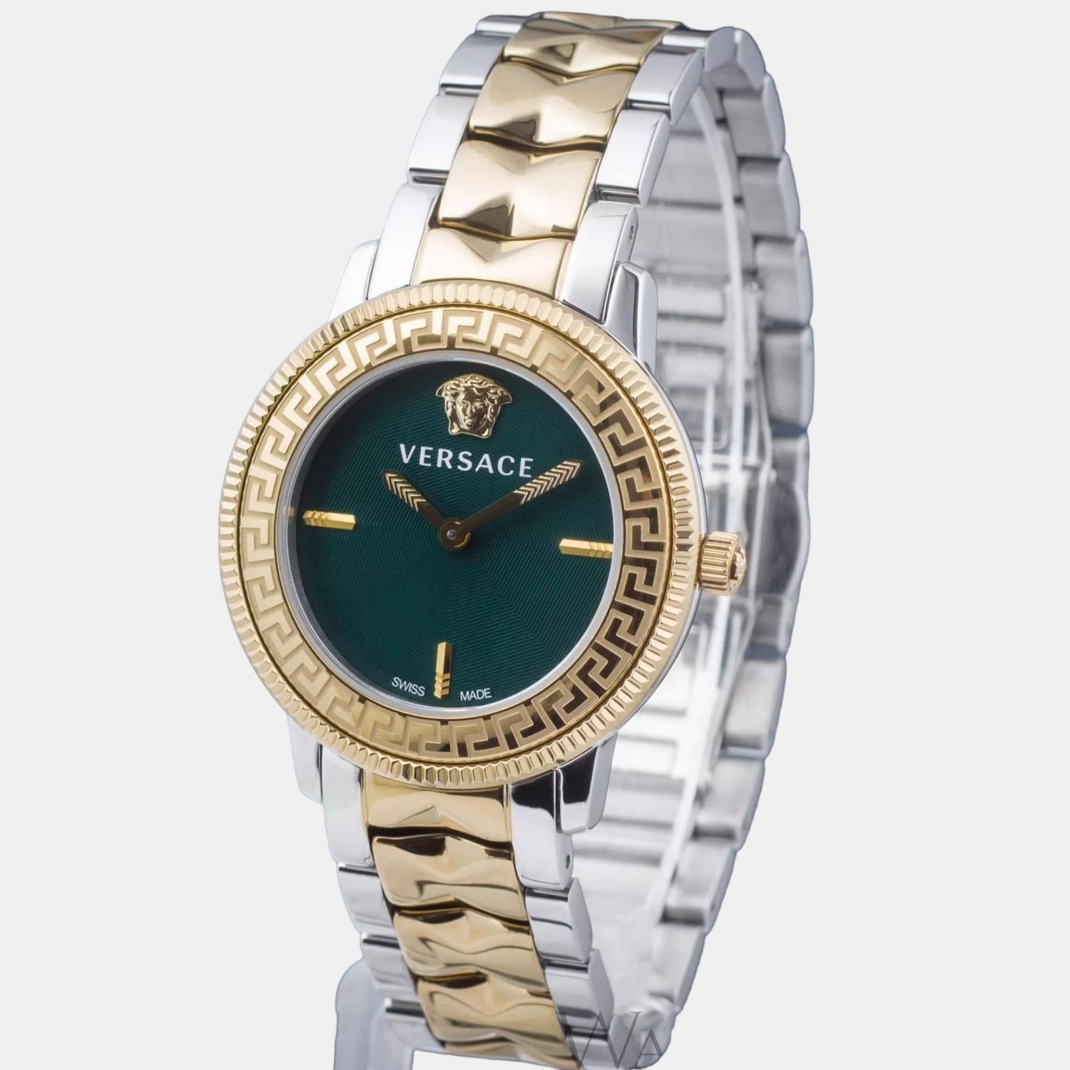 Versace Women Round Green watch