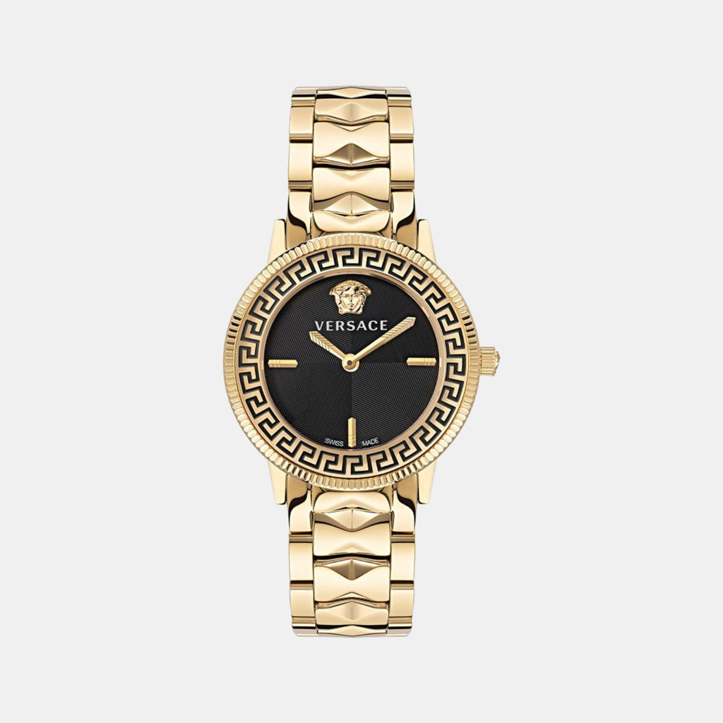Versace Round Black Analog watch