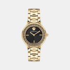 Versace Round Black Analog watch